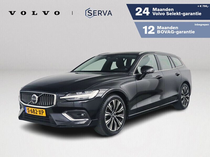 Zwart, metallic lak Gebruikt 2022 Volvo V60 Plus Stationwagen | € 38.995 (Eerlijke prijs) - Afbeelding 1/4