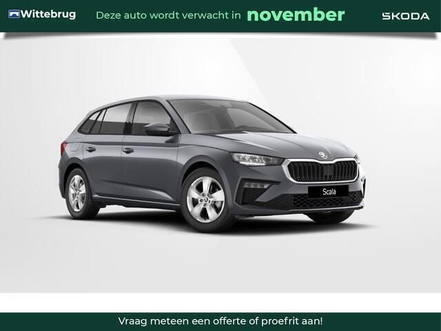 Grijs, metallic lak Nieuw 2024 Skoda Scala Selection Hatchback | € 31.497 (Eerlijke prijs) - Afbeelding 1/4