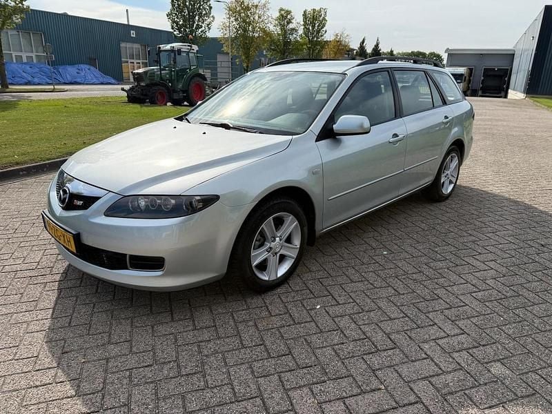 Grijs (metallic) Gebruikt 2008 Mazda 6 Stationwagen | € 4.945 (Goede deal) - Afbeelding 1/4