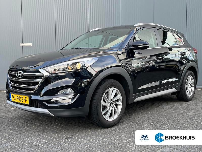 Zwart Gebruikt 2017 Hyundai Tucson Comfort SUV | € 19.895 (Eerlijke prijs) - Afbeelding 1/4