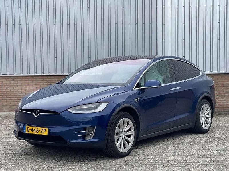 Blauw Gebruikt 2019 Tesla Model X Long Range SUV | € 37.950 (Super prijs) - Afbeelding 1/4