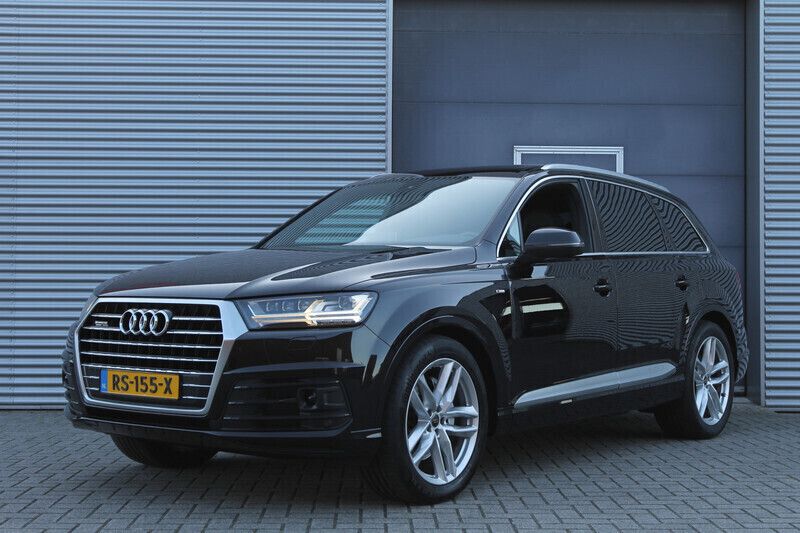 Zwart Gebruikt 2018 Audi Q7 S-Line SUV | € 24.999 (Super prijs) - Afbeelding 1/4