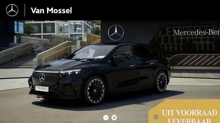 Zwart Nieuw 2025 Mercedes EQS450+ AMG line SUV | € 124.995 - Afbeelding 1/4