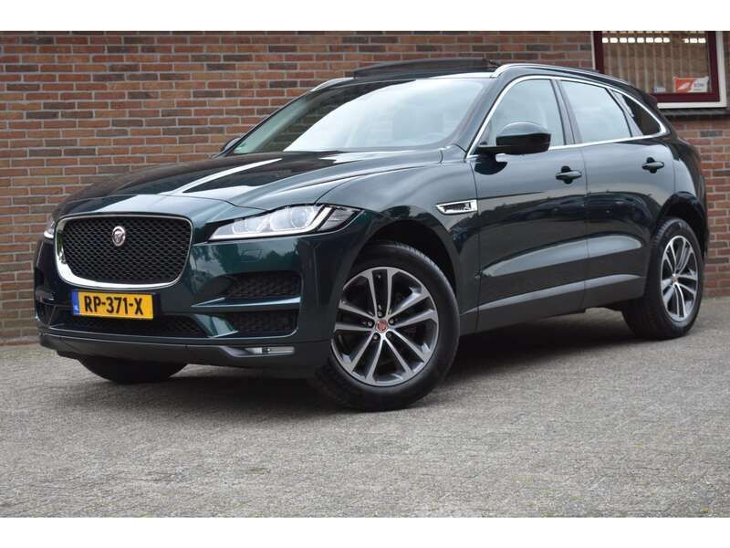 Groen Gebruikt 2018 Jaguar F-Pace Portfolio SUV | € 20.949 (Super prijs) - Afbeelding 1/4