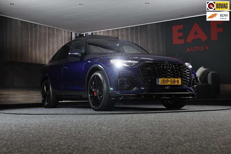 Blauw, metallic lak Gebruikt 2023 Audi Q5 Sportback S-Line SUV | € 64.950 (Duur) - Afbeelding 1/3
