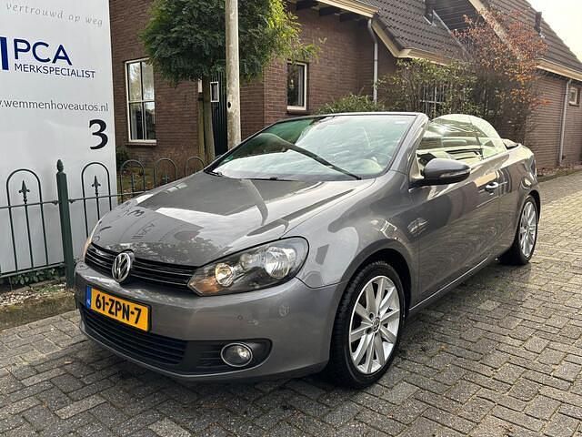 Grijs Gebruikt 2013 VW Golf Cabriolet Cabriolet | € 9.650 (Eerlijke prijs) - Afbeelding 1/4
