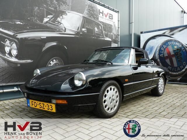 Zwart Gebruikt 1992 Alfa Romeo Spider Cabriolet | € 24.995 - Afbeelding 1/4