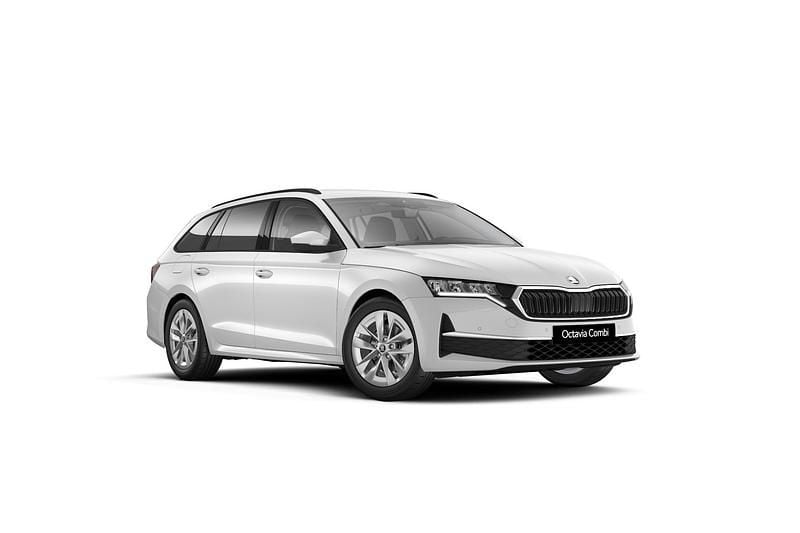 Moonwhite metallic Nieuw 2025 Skoda Octavia Business Line Stationwagen | € 41.954 (Eerlijke prijs) - Afbeelding 1/4