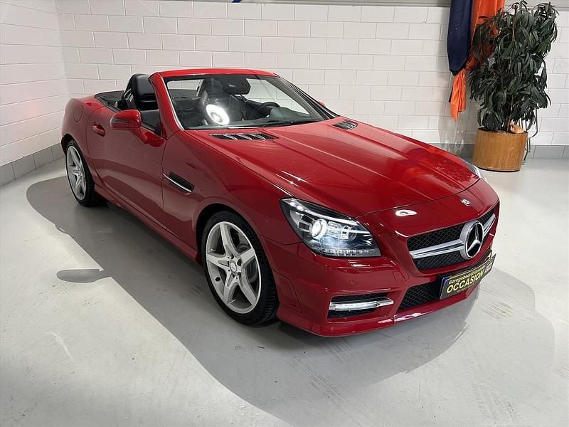 Rood Gebruikt 2012 Mercedes SLK200 AMG line Cabriolet | € 22.450 (Eerlijke prijs) - Afbeelding 1/4