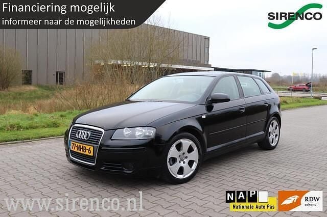 Zwart Gebruikt 2007 Audi A3 Sportback Ambition Hatchback | € 2.999 (Eerlijke prijs) - Afbeelding 1/4