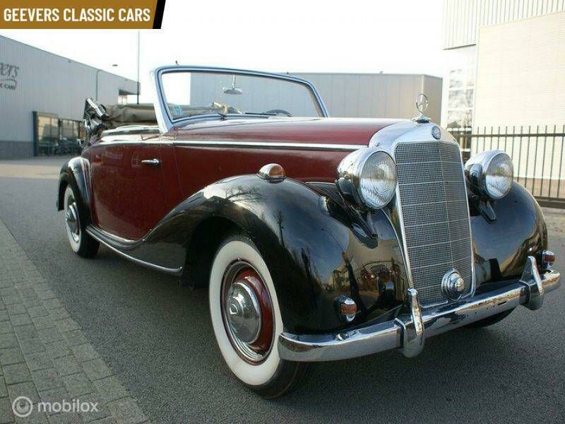 Occasion Mercedes 170 1950 Rood2 tone rood + zwart Cabriolet