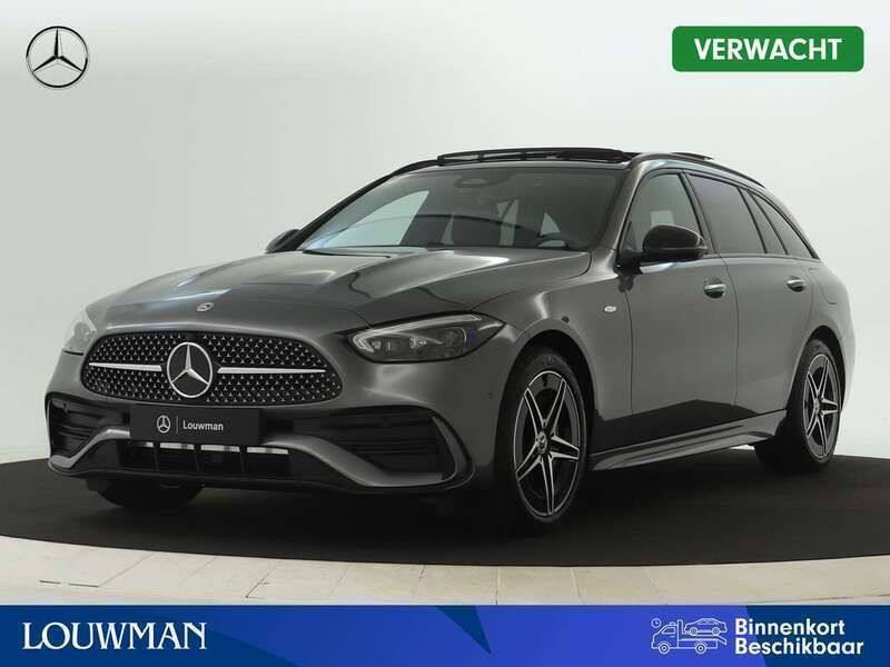 Grijs Nieuw 2025 Mercedes C300e Business Stationwagen | € 68.430 (Iets duurder) - Afbeelding 1/4