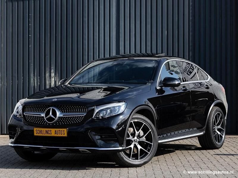 Occasion Mercedes GLC250 AMG line 211 PK (155 kW) 2018 Zwart Coupé
