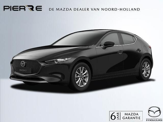 Zwart Nieuw 2026 Mazda 3 Prime-Line Hatchback | € 35.490 (Eerlijke prijs) - Afbeelding 1/4