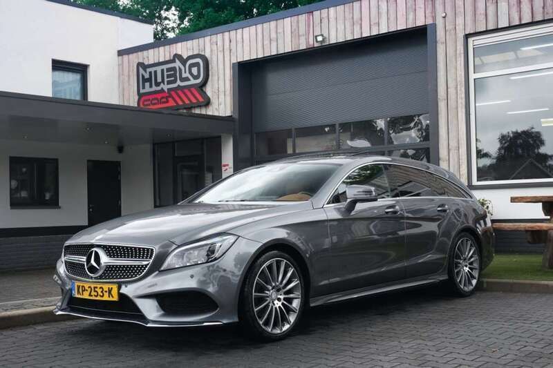 Grijs Gebruikt 2016 Mercedes CLS220 Shooting Brake AMG line Stationwagen | € 24.750 - Afbeelding 1/4