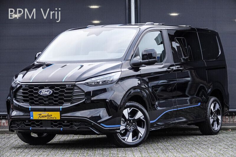 Zwart Nieuw 2024 Ford Transit Custom Sport Van | € 55.950 - Afbeelding 1/4