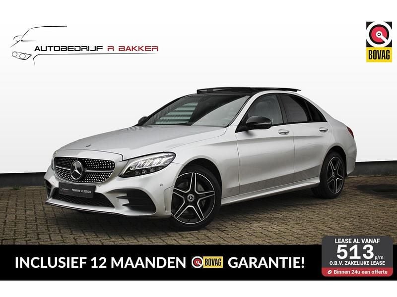 Zilver Gebruikt 2019 Mercedes C200 AMG line Sedan | € 31.995 (Duur) - Afbeelding 1/4