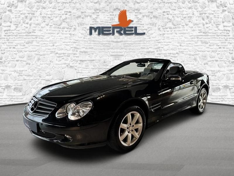 Zwart (metallic) Occasion 2003 Mercedes SL350 Cabriolet | € 18.950 (Eerlijke prijs) - Afbeelding 1/4