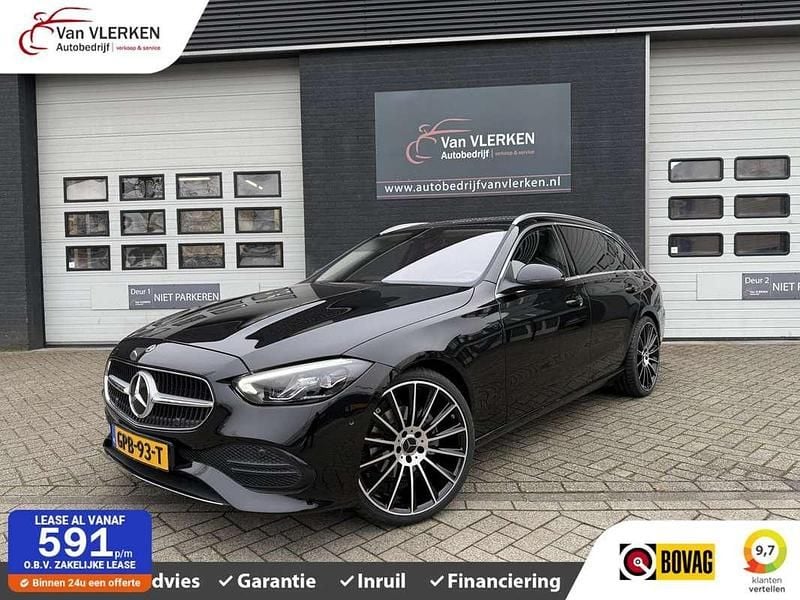 Zwart, metallic lak Gebruikt 2023 Mercedes C180 Luxury Stationwagen | € 36.900 (Super prijs) - Afbeelding 1/4