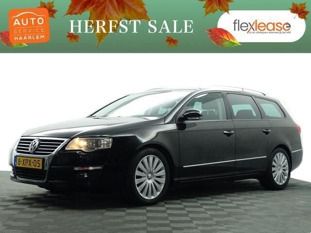 Zwart metallic Gebruikt 2009 VW Passat Highline Stationwagen | € 9.900 - Afbeelding 1/4