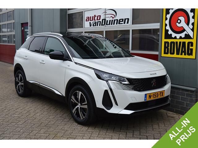 Wit (parellak) Gebruikt 2022 Peugeot 3008 GT SUV | € 21.445 (Eerlijke prijs) - Afbeelding 1/4