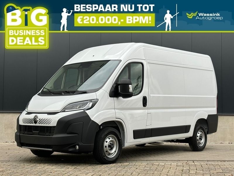 Wit Nieuw 2024 Citroën Jumper MPV | € 31.399 (Super prijs) - Afbeelding 1/4