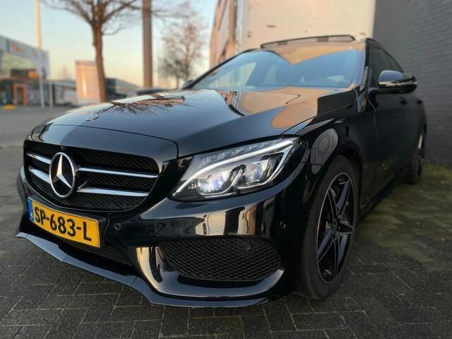 Occasion Mercedes C200 AMG 136 PK (100 kW) 2018 Zwart Stationwagen