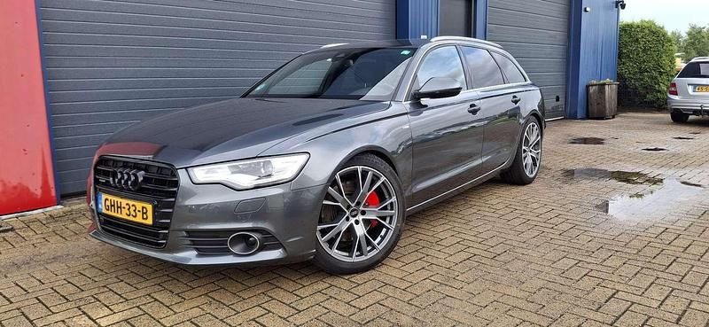 Grijs Gebruikt 2013 Audi A6 Proline Stationwagen | € 12.499 (Super prijs) - Afbeelding 1/4