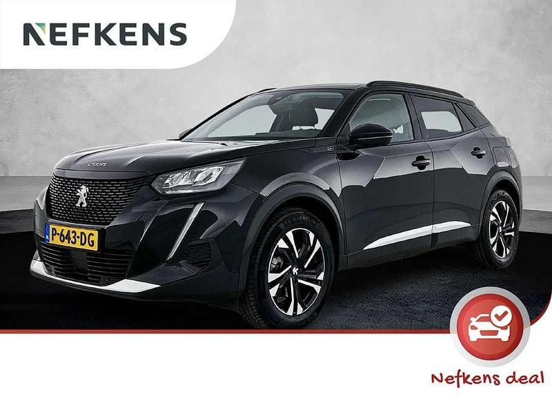 Zwart Gebruikt 2022 Peugeot e-2008 Allure SUV | € 17.800 (Goede deal) - Afbeelding 1/3