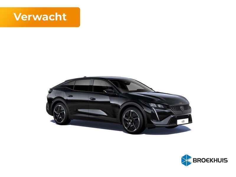 Zwart, metallic lak Nieuw 2025 Peugeot 408 Allure Sedan | € 45.210 (Eerlijke prijs) - Afbeelding 1/4