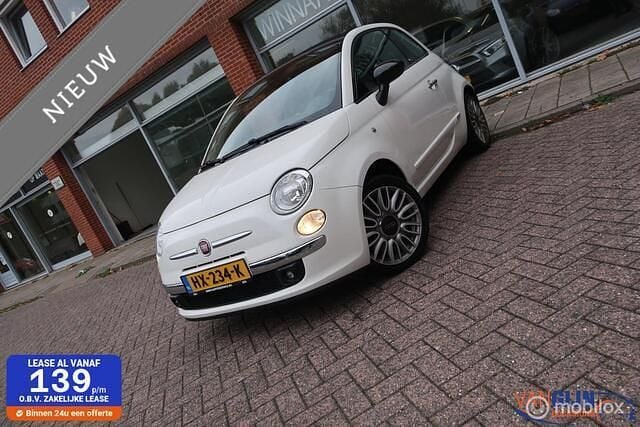 Wit Gebruikt 2015 Fiat 500C Lounge Cabriolet | € 8.450 (Goede deal) - Afbeelding 1/4