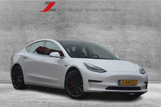 Wit Gebruikt 2019 Tesla Model 3 Performance Sedan | € 21.750 (Eerlijke prijs) - Afbeelding 1/4