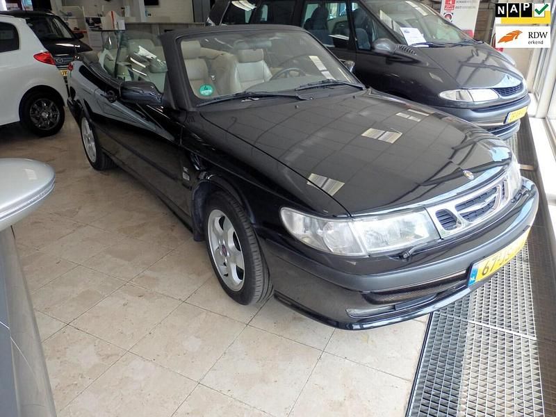Zwart Gebruikt 2000 Saab 9-3 Cabriolet Cabriolet | € 6.750 - Afbeelding 1/4