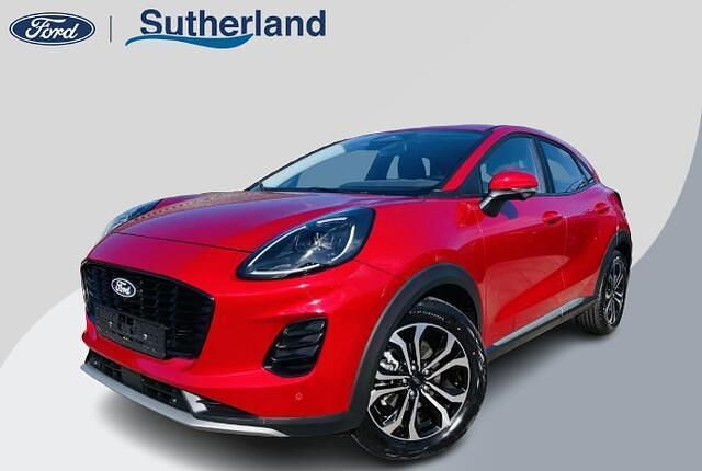 Rood Nieuw 2025 Ford Puma Titanium SUV | € 32.270 (Super prijs) - Afbeelding 1/4