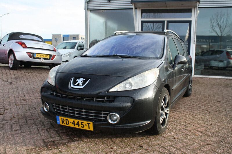 Zwart Gebruikt 2007 Peugeot 207 Stationwagen | € 1.995 (Eerlijke prijs) - Afbeelding 1/4