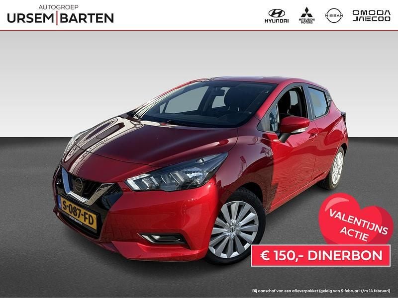Rood Occasion 2023 Nissan Micra Acenta Hatchback | € 12.930 (Eerlijke prijs) - Afbeelding 1/4