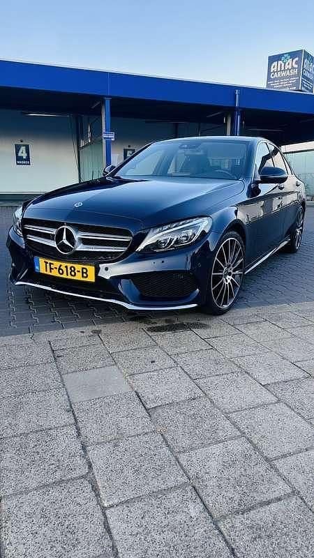 Blauw Gebruikt 2018 Mercedes C180 Sport Edition Sedan | € 24.000 (Eerlijke prijs) - Afbeelding 1/4