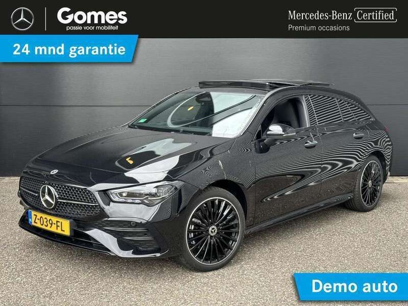 Zwart Gebruikt 2024 Mercedes CLA250e Shooting Brake AMG line Stationwagen | € 42.950 (Iets duurder) - Afbeelding 1/4