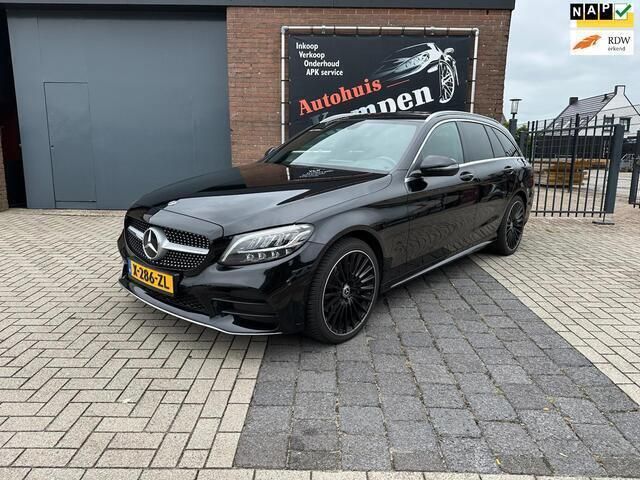 Zwart Gebruikt 2019 Mercedes C180 AMG Stationwagen | € 19.450 (Goede deal) - Afbeelding 1/4