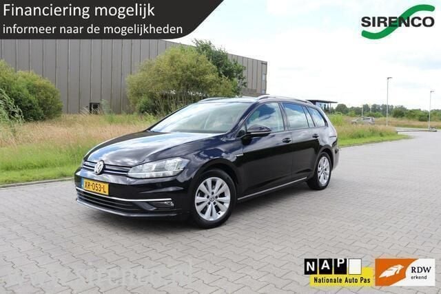 Zwart Gebruikt 2019 VW Golf VII Comfortline Hatchback | € 11.999 (Super prijs) - Afbeelding 1/4