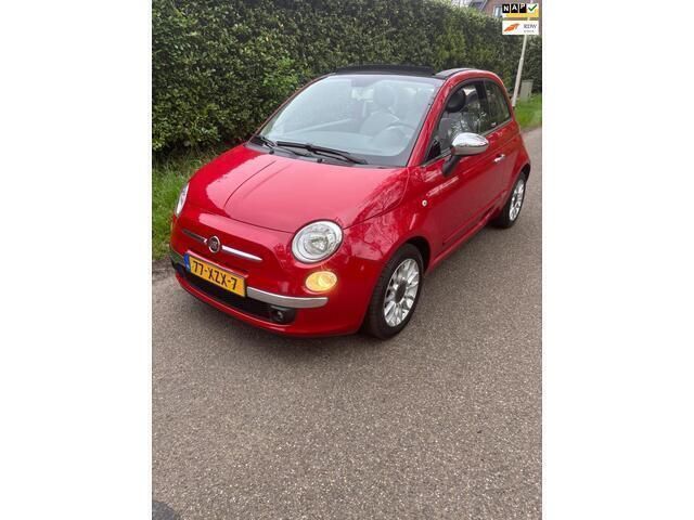 Rood Gebruikt 2012 Fiat 500C Lounge Cabriolet | € 5.999 (Eerlijke prijs) - Afbeelding 1/4