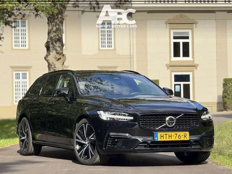 Zwart Gebruikt 2021 Volvo V90 Inscription Stationwagen | € 39.950 (Super prijs) - Afbeelding 1/4