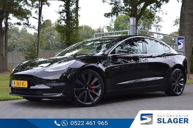 Zwart Gebruikt 2020 Tesla Model 3 Performance Sedan | € 22.400 (Goede deal) - Afbeelding 1/4