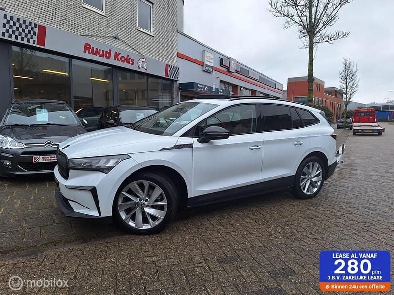 Wit Gebruikt 2021 Skoda Enyaq iV SUV | € 20.950 (Eerlijke prijs) - Afbeelding 1/4