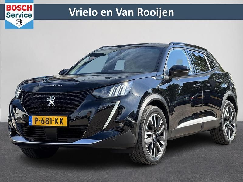 Zwart Gebruikt 2021 Peugeot e-2008 GT SUV | € 18.950 (Eerlijke prijs) - Afbeelding 1/4