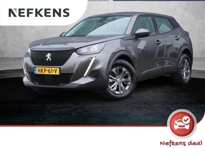 Grijs Gebruikt 2021 Peugeot 2008 Allure SUV | € 18.500 (Eerlijke prijs) - Afbeelding 1/4