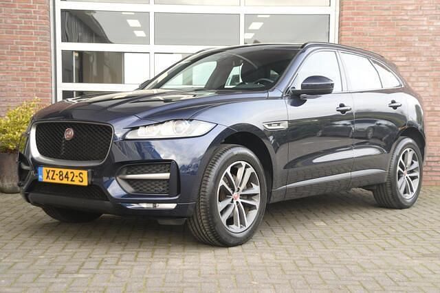 Blauw Occasion 2019 Jaguar F-Pace Portfolio SUV | € 32.950 (Eerlijke prijs) - Afbeelding 1/4