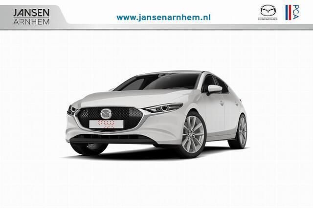 Wit Nieuw 2025 Mazda 3 Homura-Line Hatchback | € 38.940 (Duur) - Afbeelding 1/4