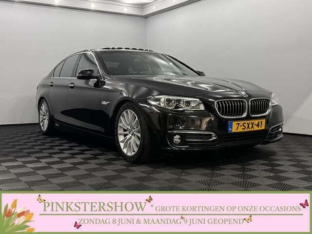 Zwart, metallic lak Gebruikt 2014 BMW 520 Luxury Line Sedan | € 19.950 (Duur) - Afbeelding 1/4