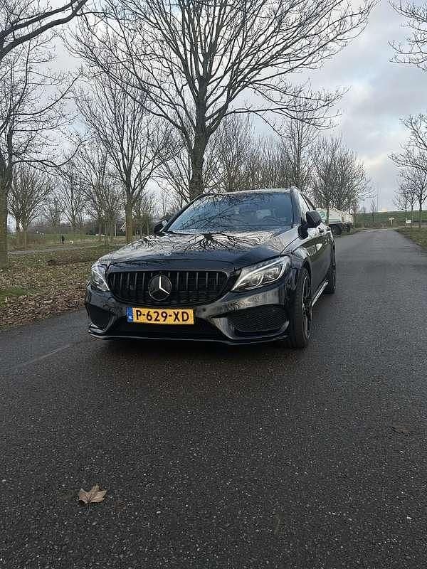 Zwart Gebruikt 2018 Mercedes C400 Stationwagen | € 29.000 (Super prijs) - Afbeelding 1/4